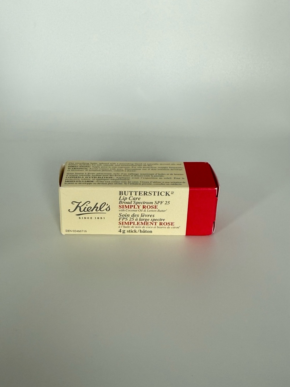 Kiehl's Butterstick Lip Care SPF 25 - Red & Cream Box